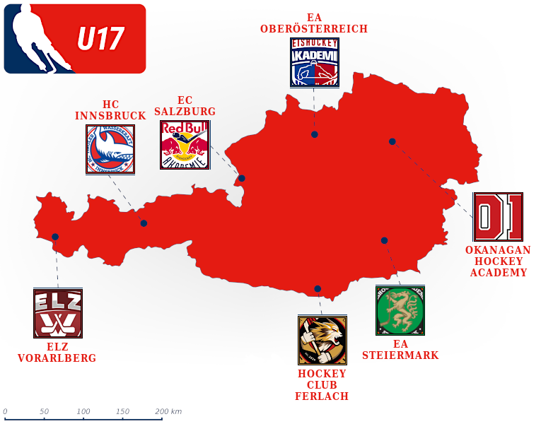 Austria U17 map