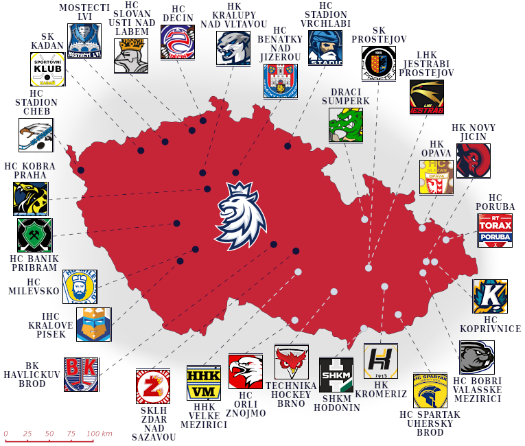 2. liga map