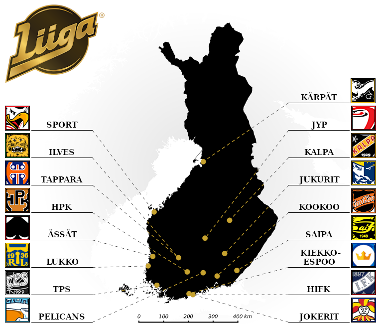 Liiga map