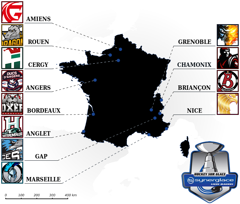 Synerglace Ligue Magnus map