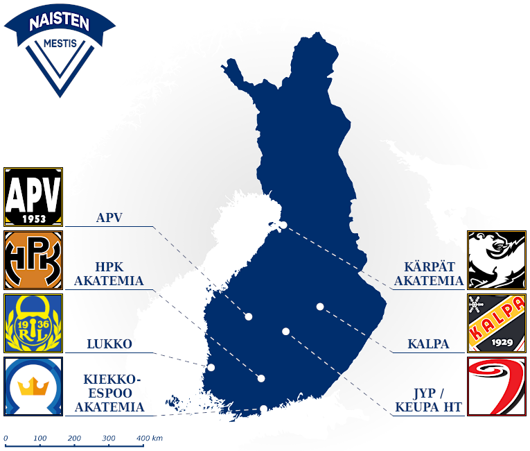 Naisten Mestis map