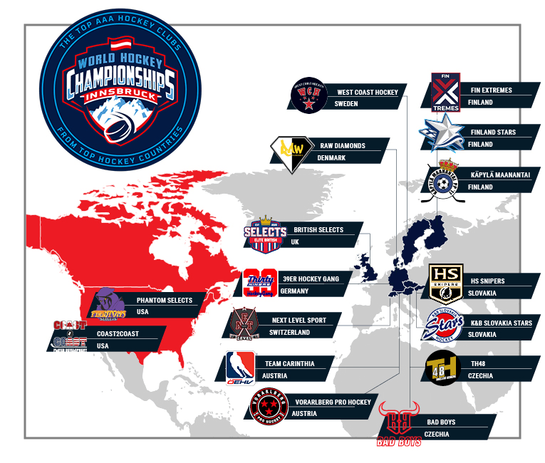 World Hockey Championship U12 map